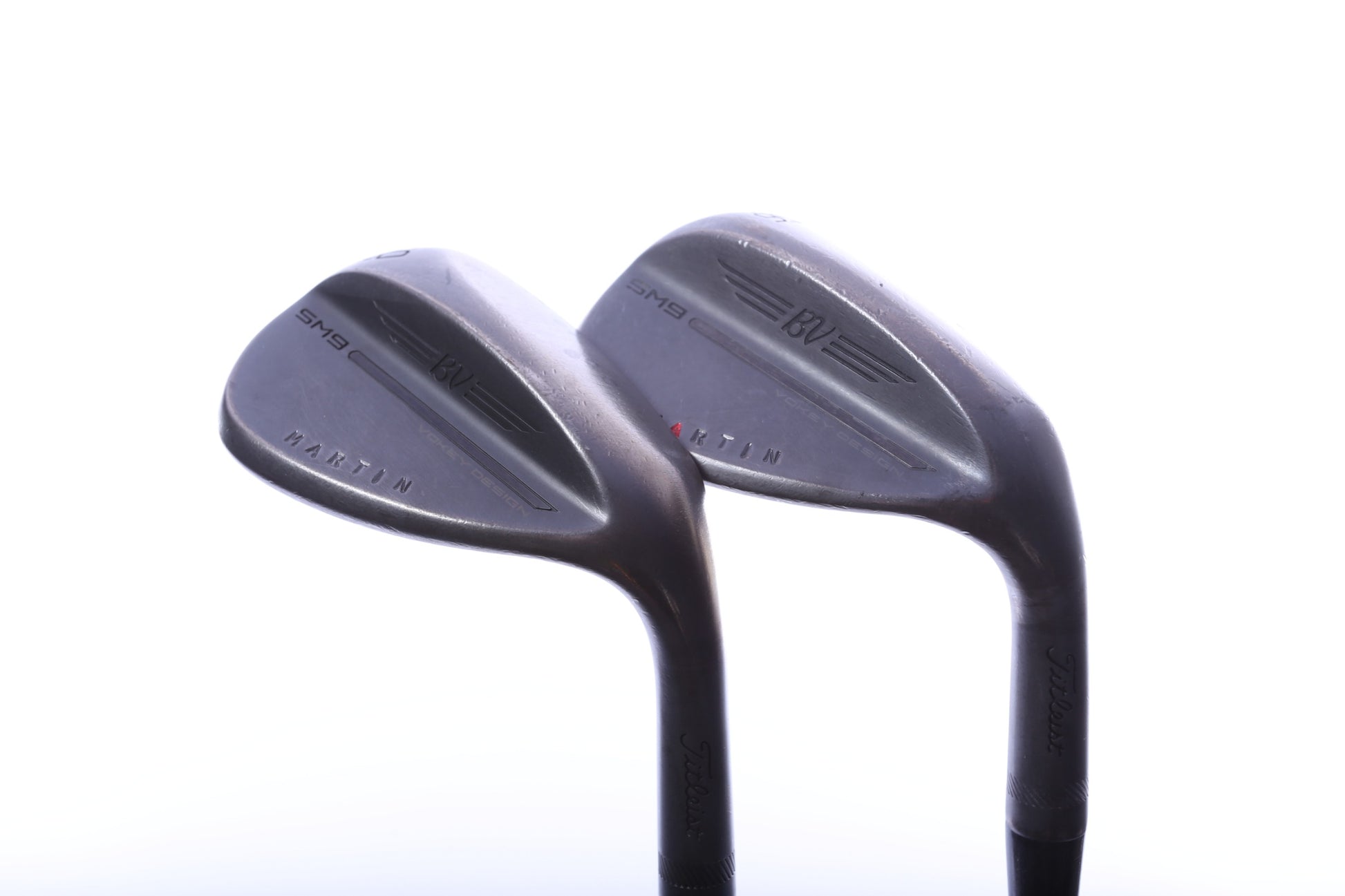 Used Titleist Vokey SM9 Jet Black Wedge Set - Right-Handed - 56*, 60* - Wedge Flex-Next Round