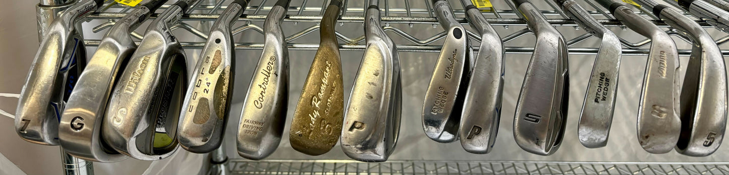 Wholesale Lot of 50 Golf Clubs - Assorted Irons and Wedges-Next Round