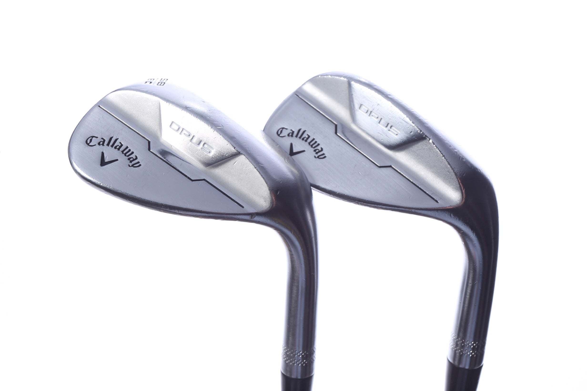 Used Callaway Opus Brushed Chrome Wedge Set - Right-Handed - 54*, 58* - Wedge Flex-Next Round