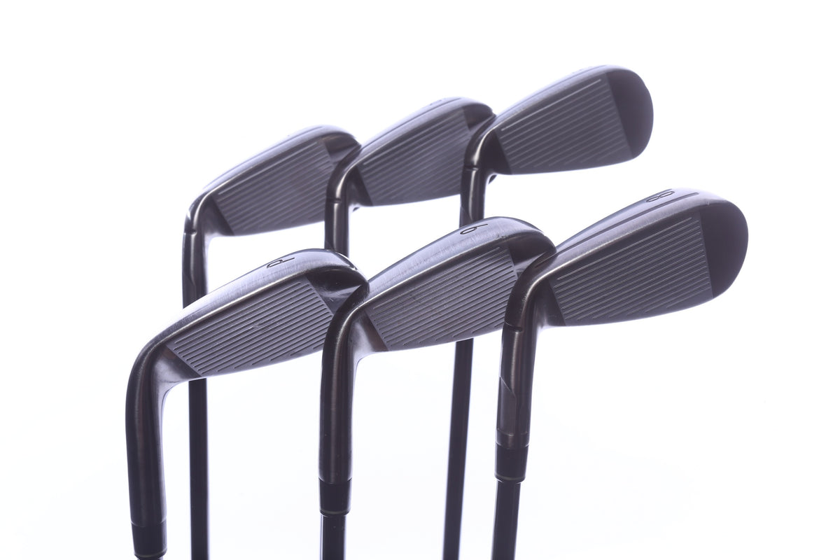 Used TaylorMade Qi Gunmetal Iron Set - Right-Handed - 5-PW - Extra Stiff Flex