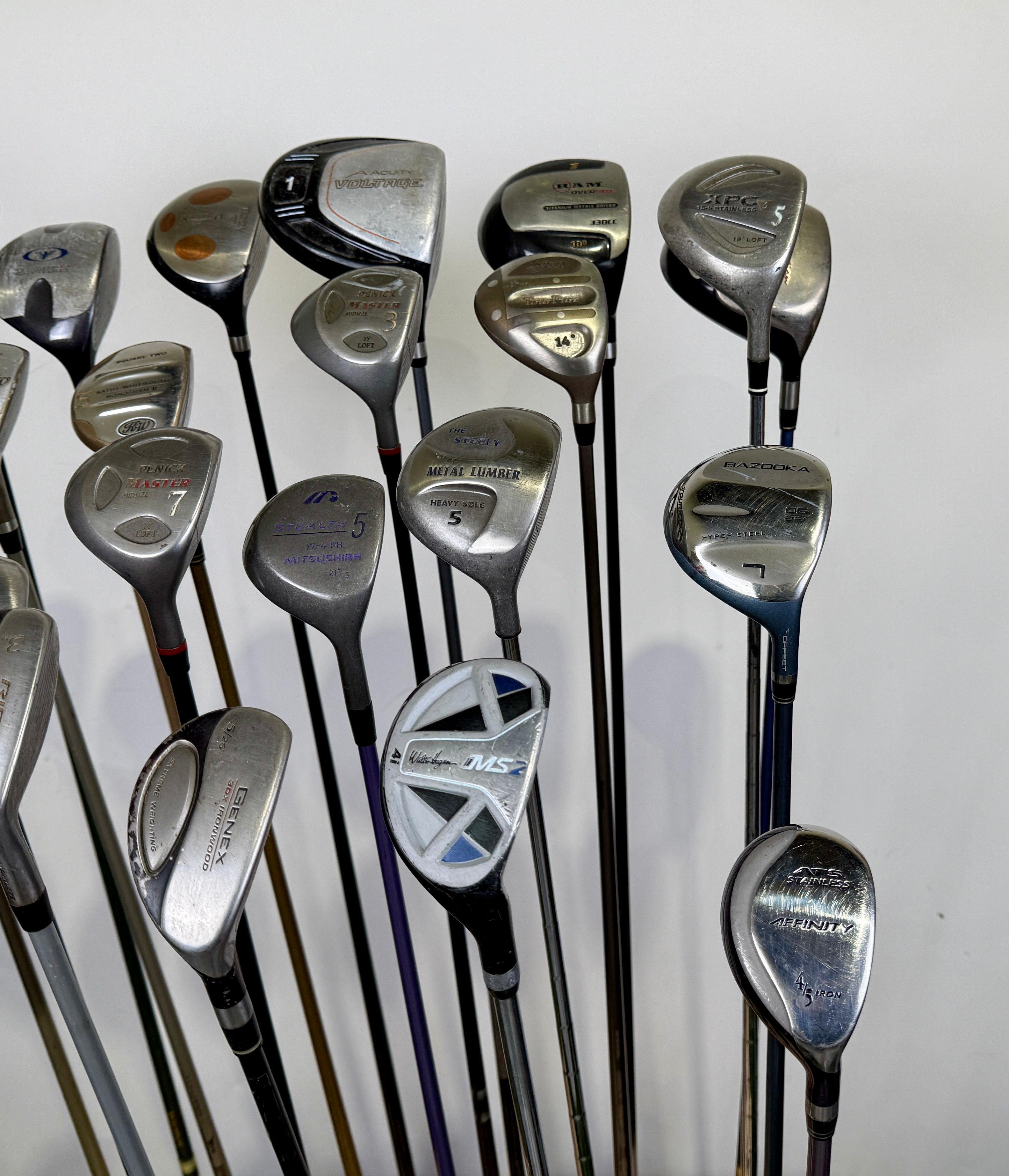 Wholesale Lot of 24 Golf Clubs -Drivers, Fairway, and Hybrids Assorted-Next Round