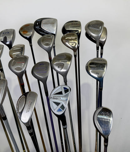 Wholesale Lot of 24 Golf Clubs -Drivers, Fairway, and Hybrids Assorted-Next Round