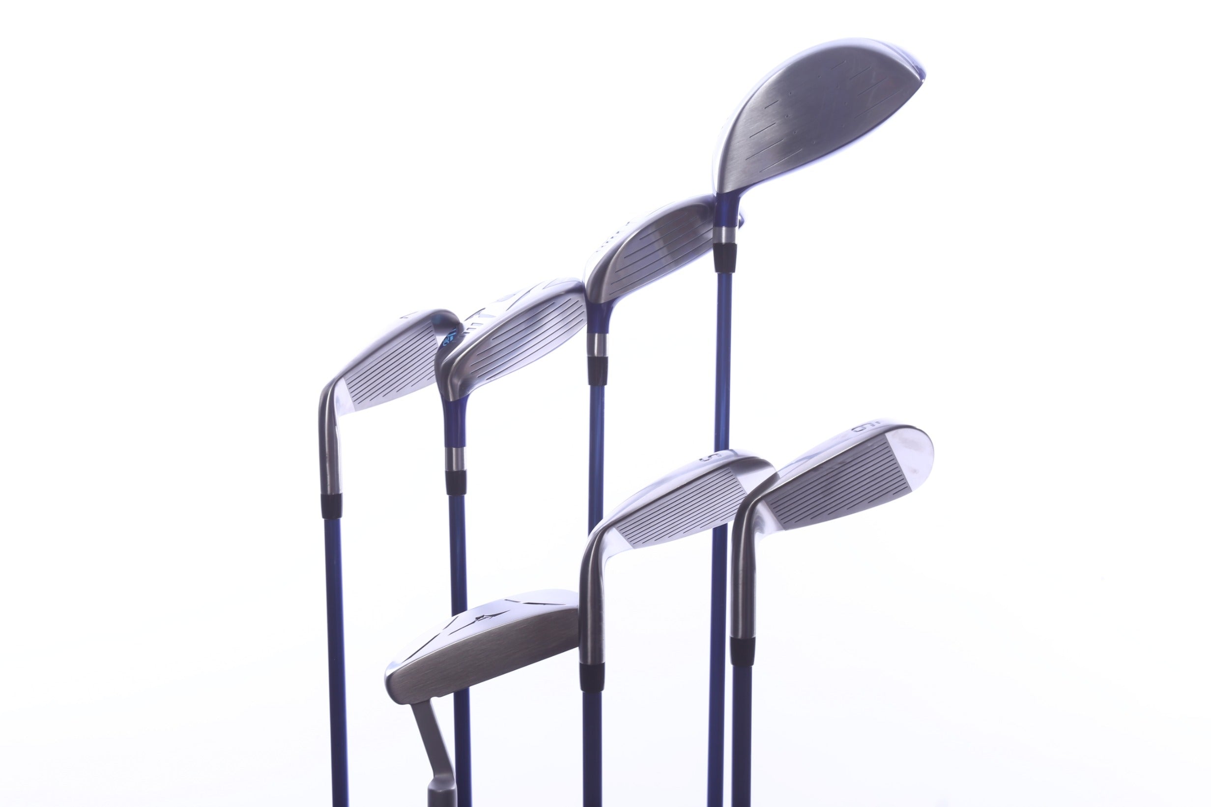 Used Mizuno JM01 140 Elite 7-Piece Junior Kids Set - Right-Handed - Driver, FW, HY, 7I, 9I, SW, Putter - Junior Flex-Next Round
