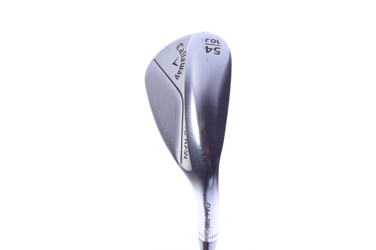 Used Callaway Jaws Full Toe Raw Face Chrome Sand Wedge - Right-Handed - 54 Degrees - Wedge Flex