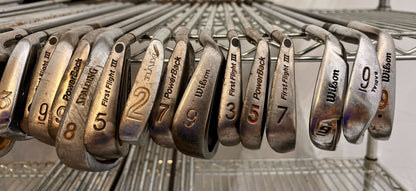 Wholesale Lot of 50 Golf Clubs - Assorted Single Irons and Wedges.-Next Round