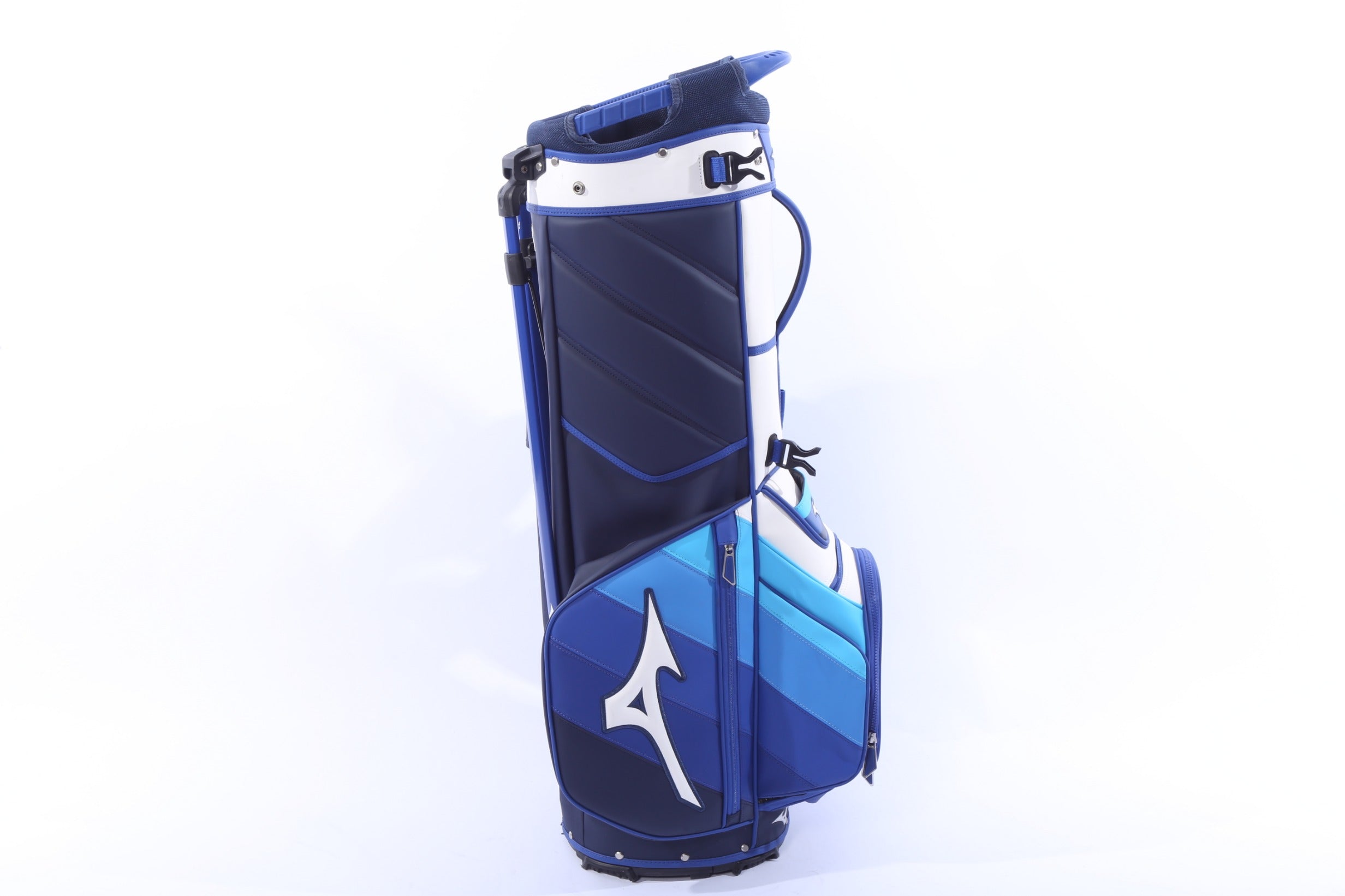 Used Mizuno Tour Stand Multicolor Stand Bag - 5-Way - 5 Pockets - Rain Cover Included-Next Round