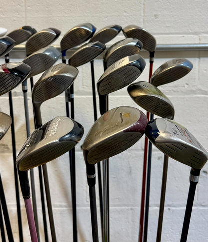 Wholesale Lot of 30 Golf Clubs - Assorted Fairway Woods