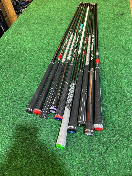 Wholesale Lot of 10 Assorted Fitting Club Graphite Shafts with Various Adaptors-Next Round