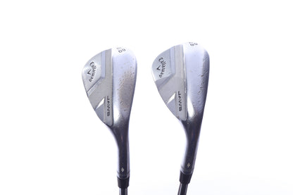 Used Callaway JAWS Full Toe Chrome Wedge Set - Right-Handed - 56*, 60* - Wedge Flex