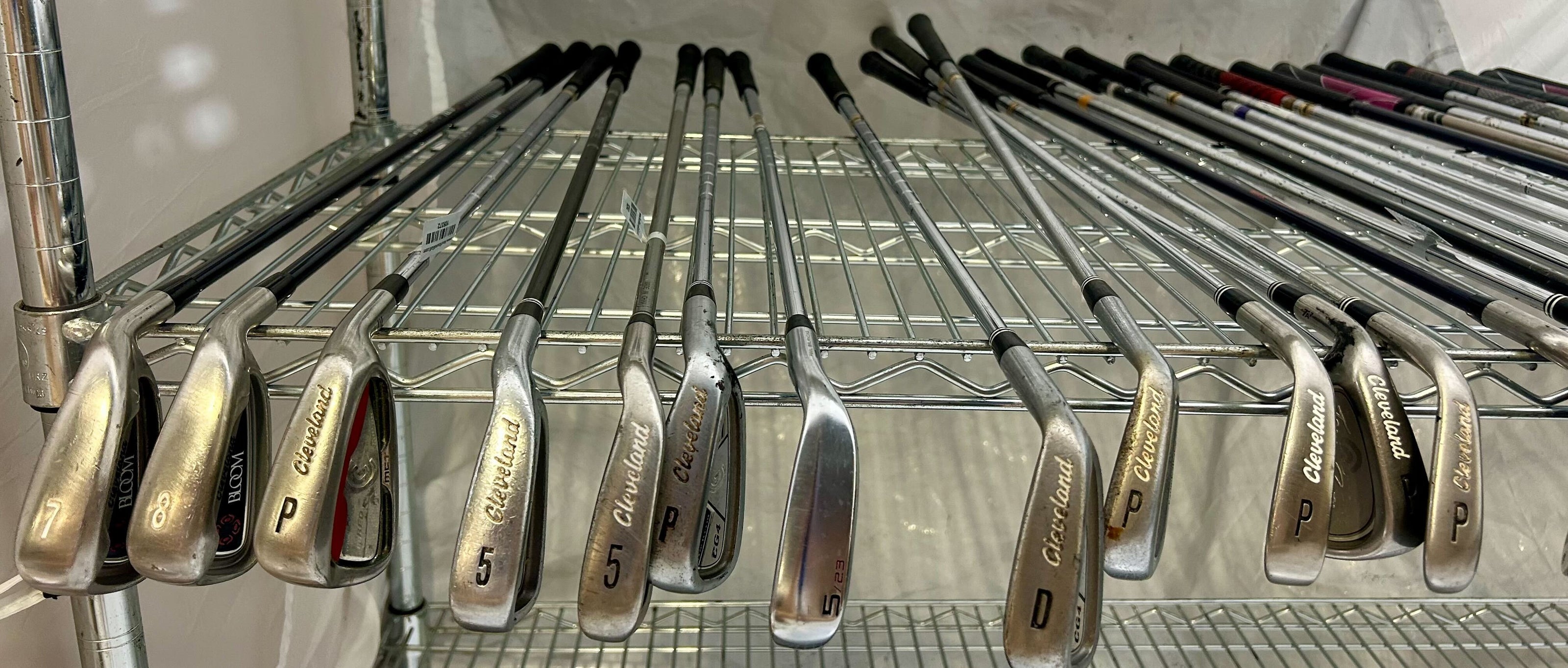 Wholesale Lot of 50 Golf Clubs - Adams and Cleveland Single Irons and Wedges-Next Round