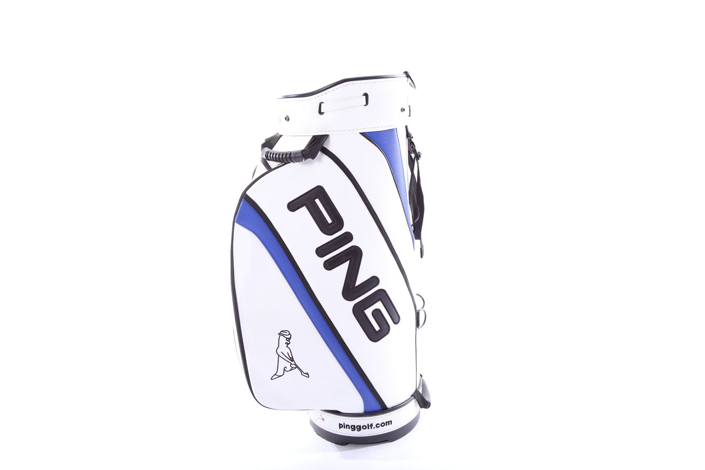 Ping White/Blue Staff Bag 9 Dividers 5 Pockets w/ Raincover-Next Round