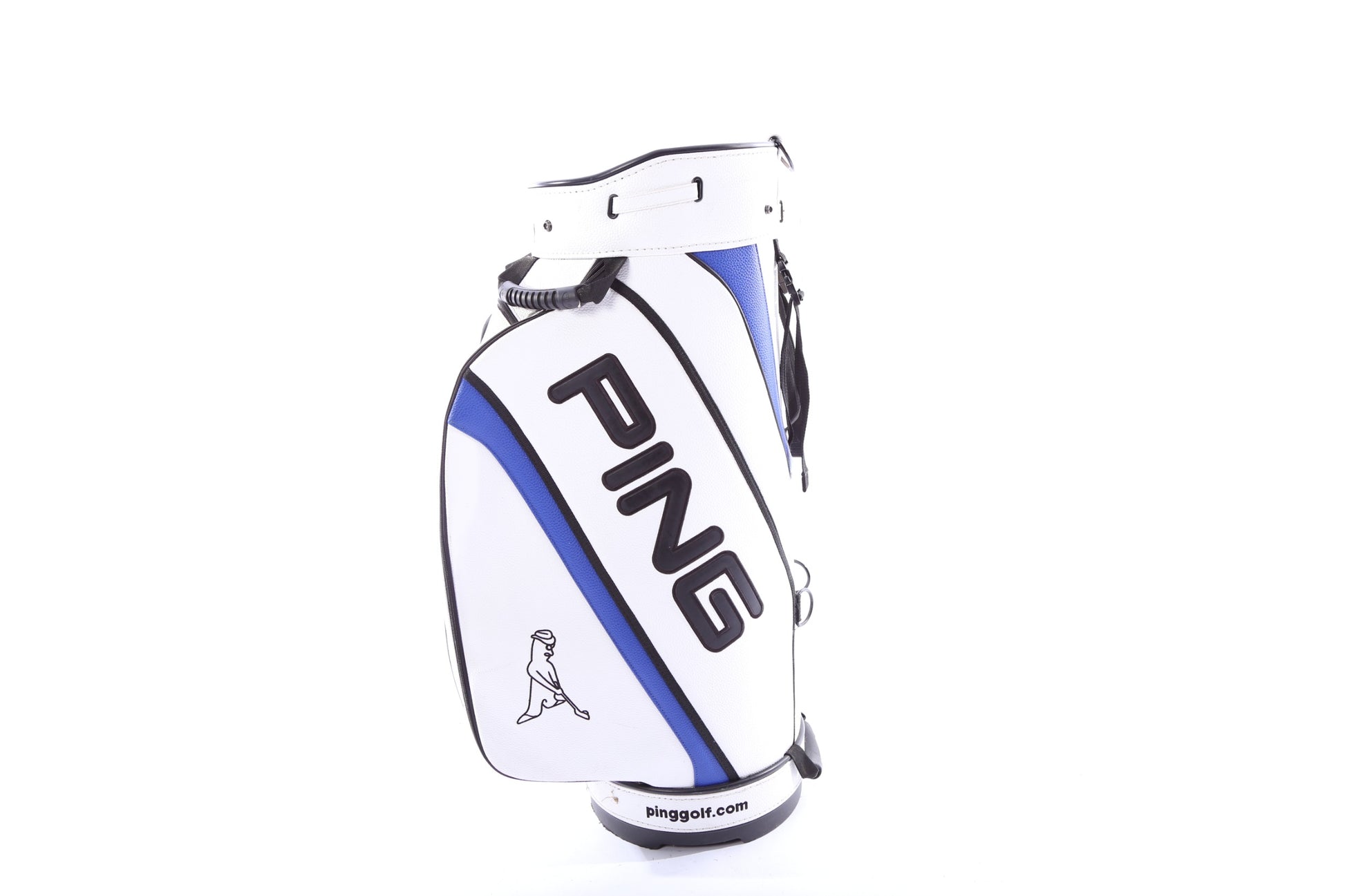 Ping White/Blue Staff Bag 9 Dividers 5 Pockets w/ Raincover-Next Round