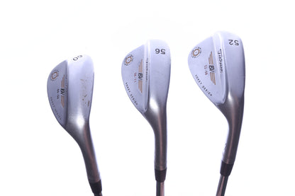Used Titleist Vokey Spin Milled CC Chrome Wedge Set - Right-Handed - 52*, 56*, 60* - Wedge Flex