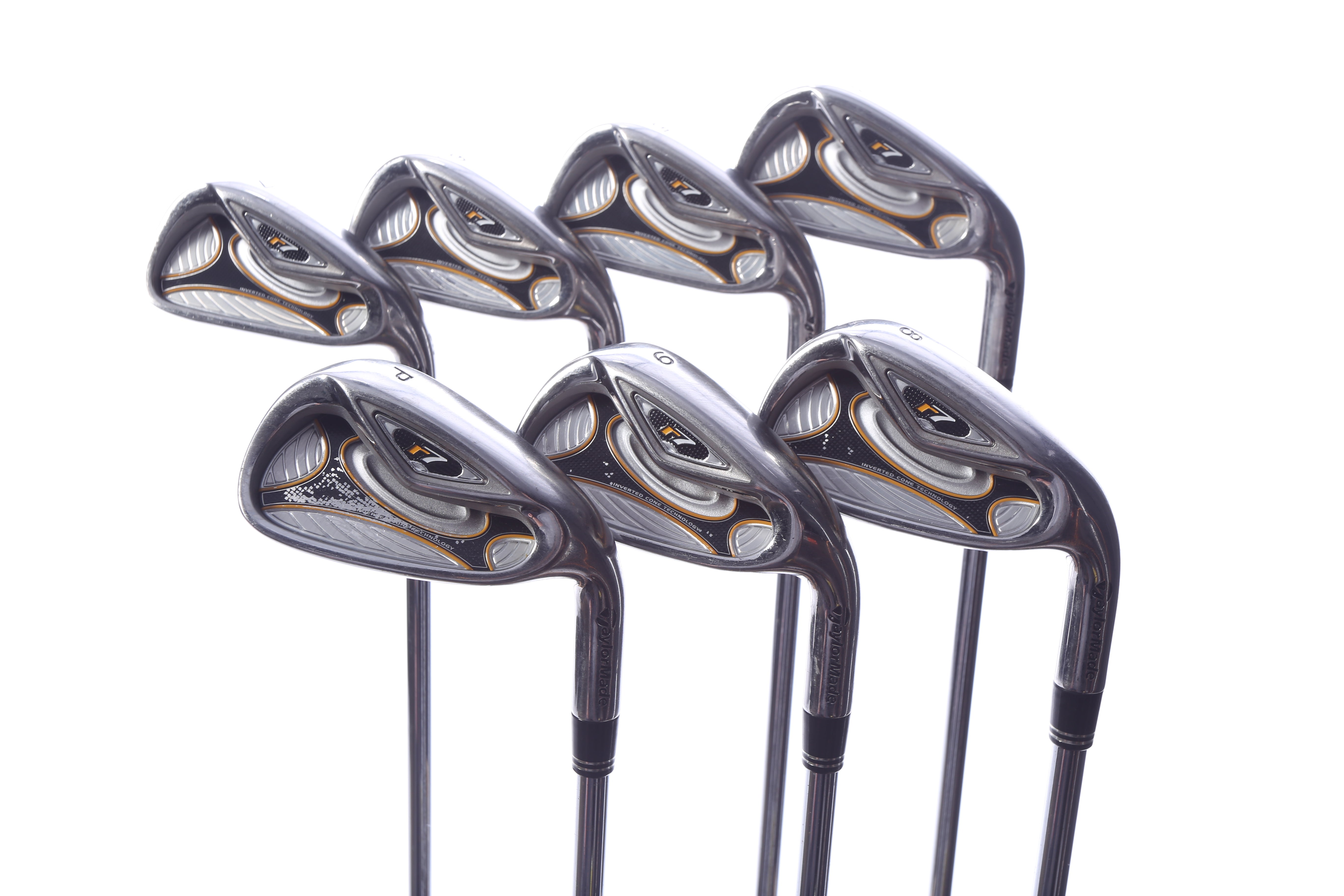 Used TaylorMade r7 Iron Set - Right-Handed - 4-PW - Stiff Flex