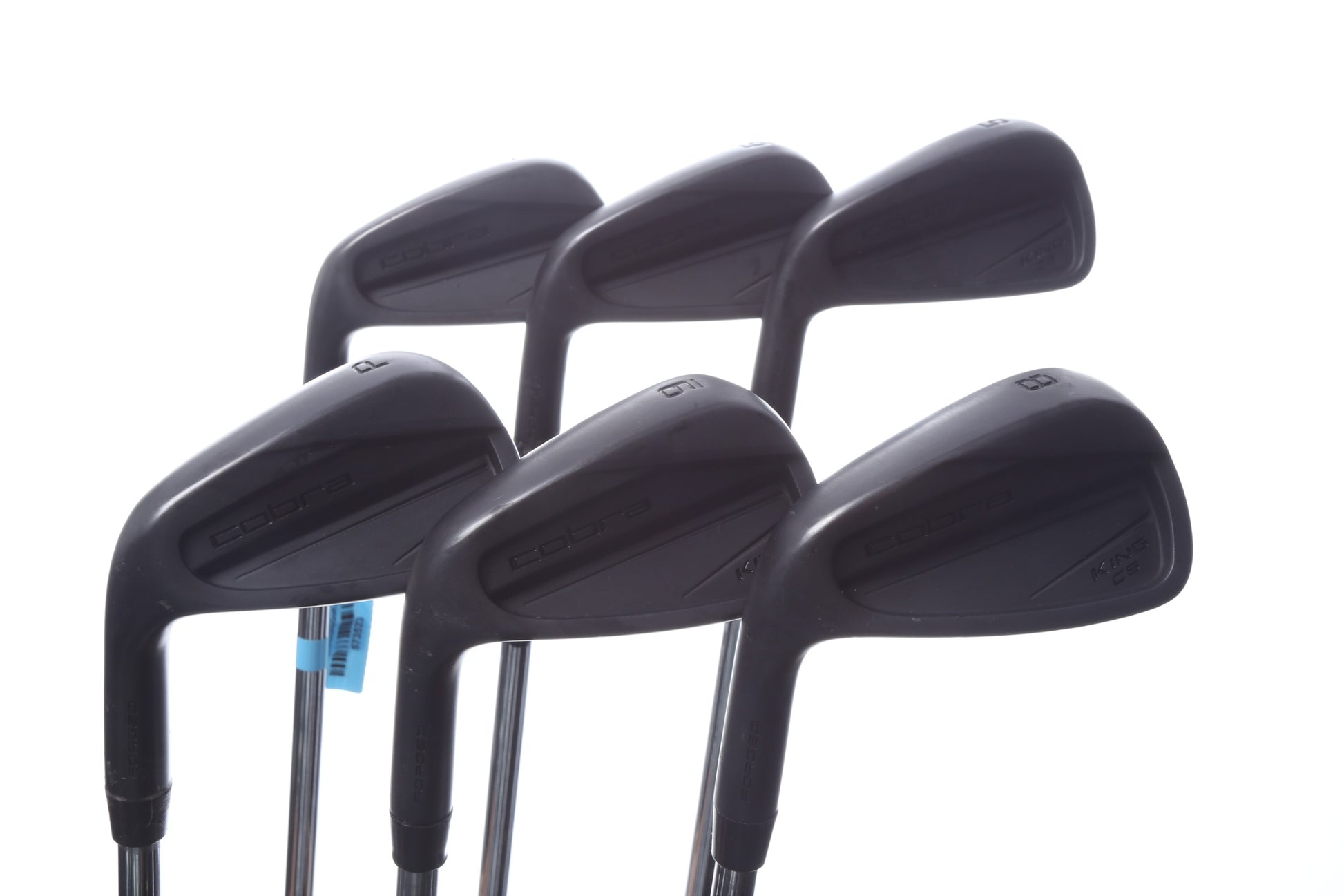 Used Cobra 2025 King Forged CB Black Iron Set - Left-Handed - 5-PW - Extra Stiff Flex-Next Round