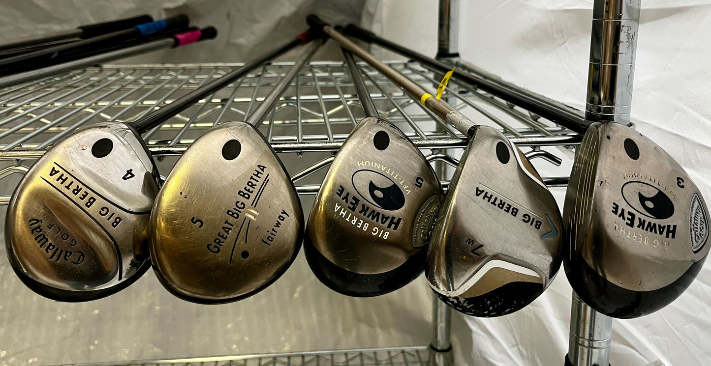 Wholesale Lot of 30 Golf Clubs - Mixed Fairway Woods-Next Round