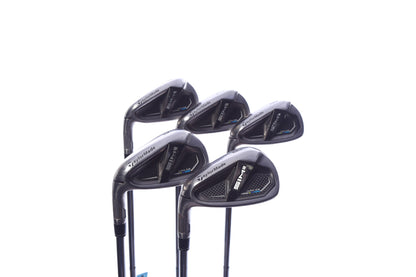 Used TaylorMade SIM2 MAX OS Iron Set - Left-Handed - 6-PW - Stiff Flex