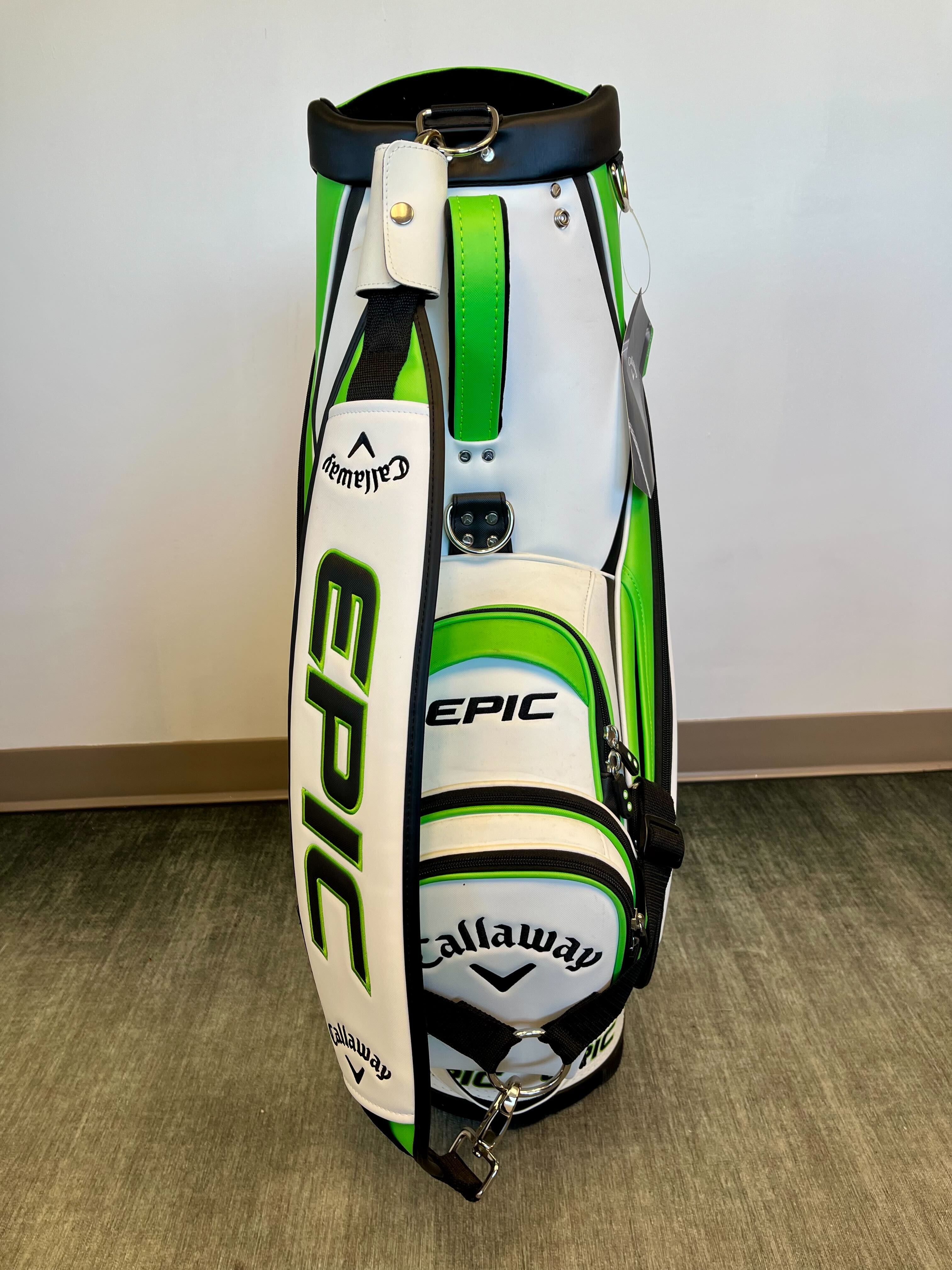 NEW Callaway Epic Staff Cart Bag 6 Dividers/8 pockets w/ Strap and Rain Cover-Next Round