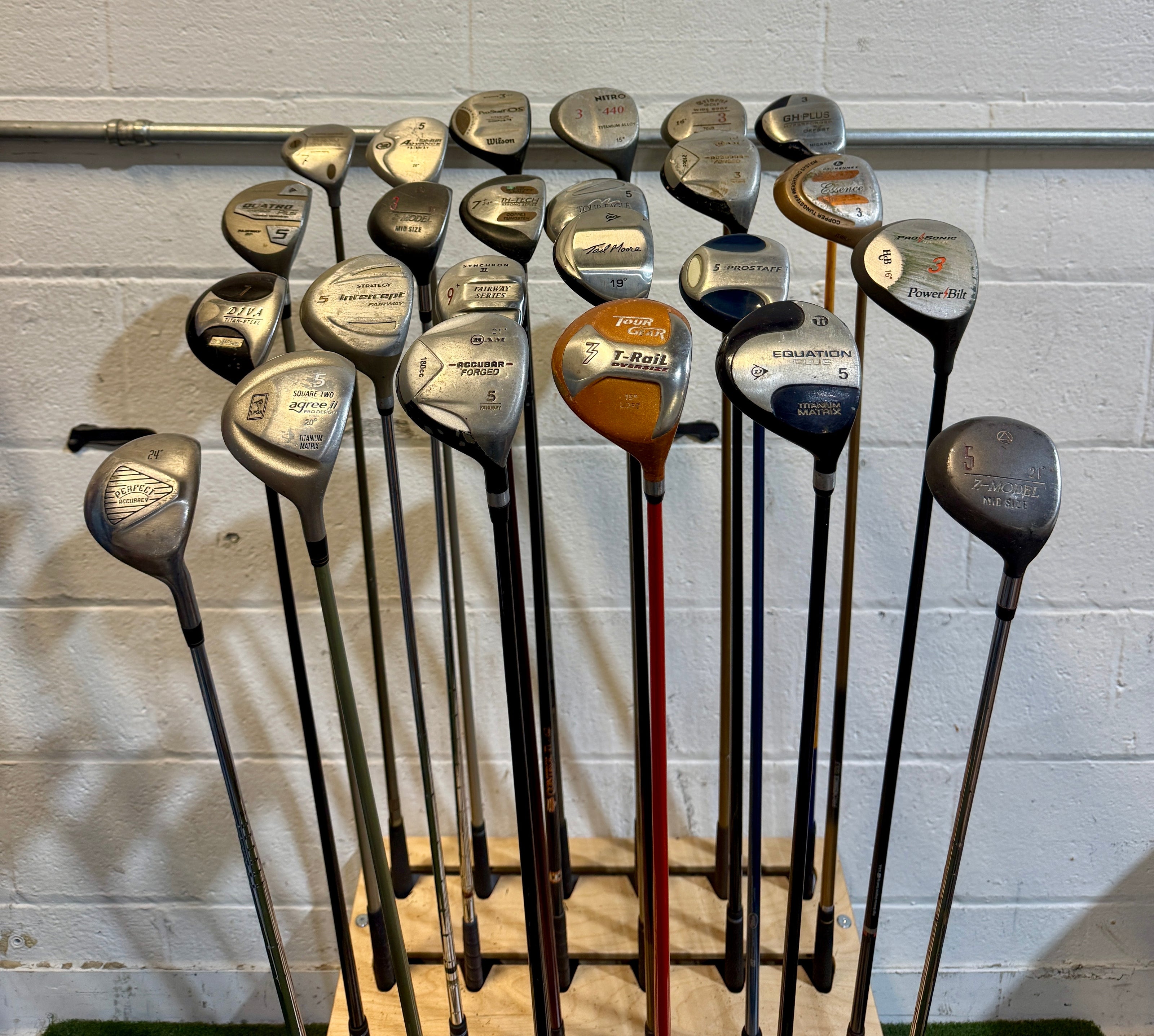 Wholesale Lot of 40 Golf Clubs - Assorted Fairway Woods - RH/LH - Mixed Flexes-Next Round