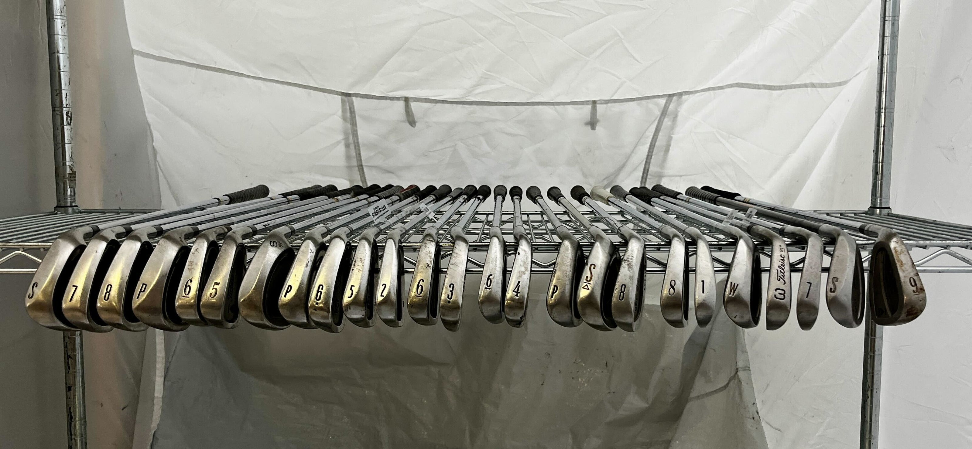Wholesale Lot of 25 Golf Clubs - Assorted Titleist DCI Irons and Wedges-Next Round