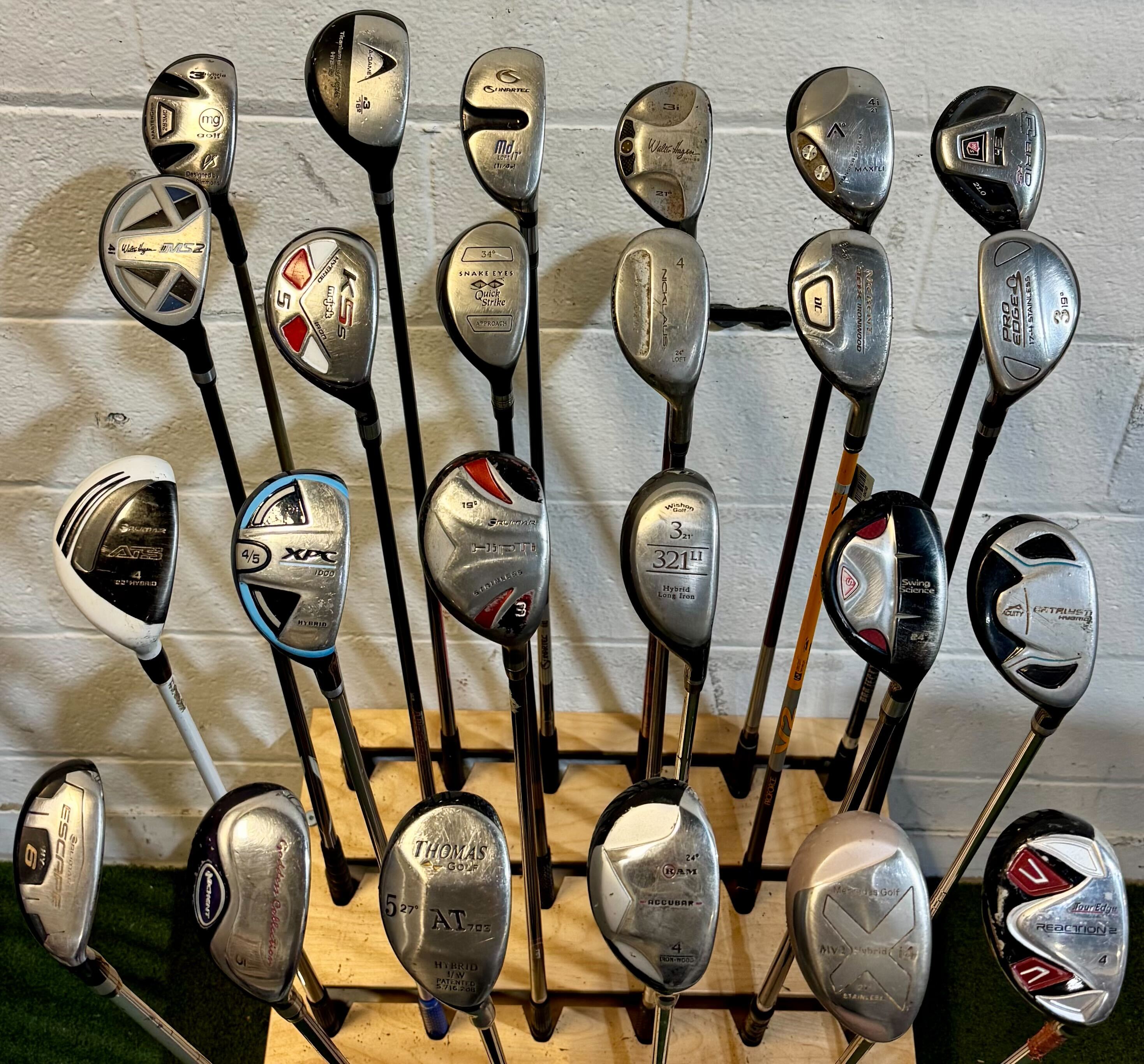 Wholesale Lot of 40 Golf Clubs - Assorted Hybrids-Next Round