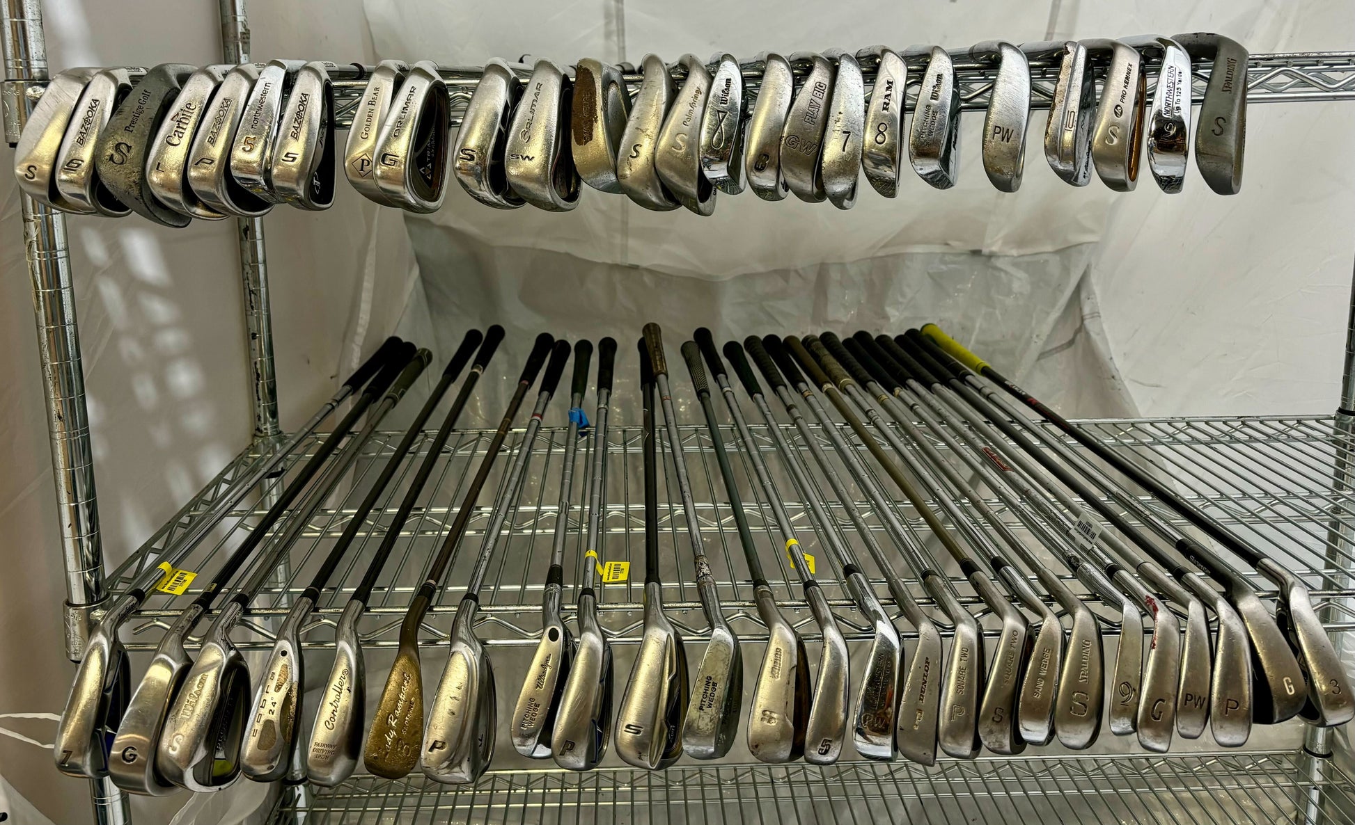 Wholesale Lot of 50 Golf Clubs - Assorted Irons and Wedges-Next Round