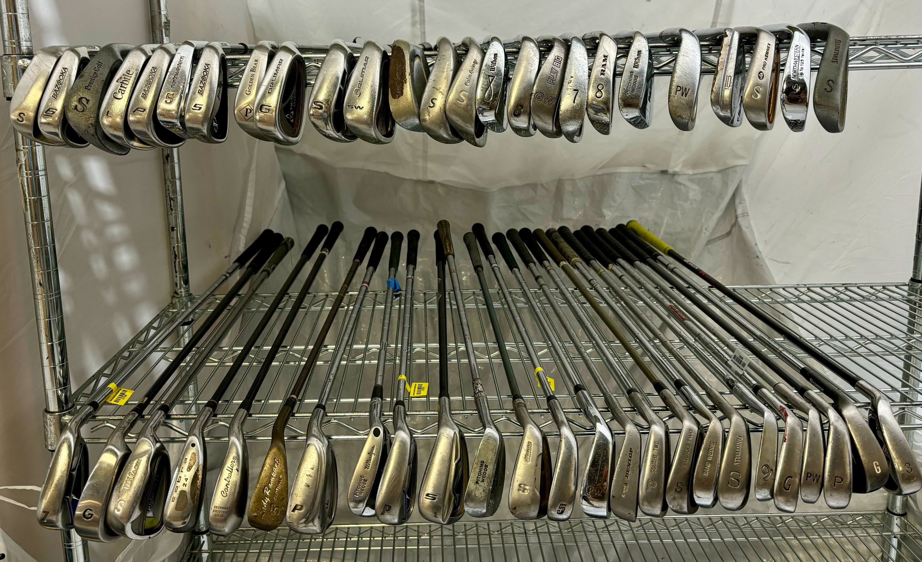 Wholesale Lot of 50 Golf Clubs - Assorted Irons and Wedges-Next Round