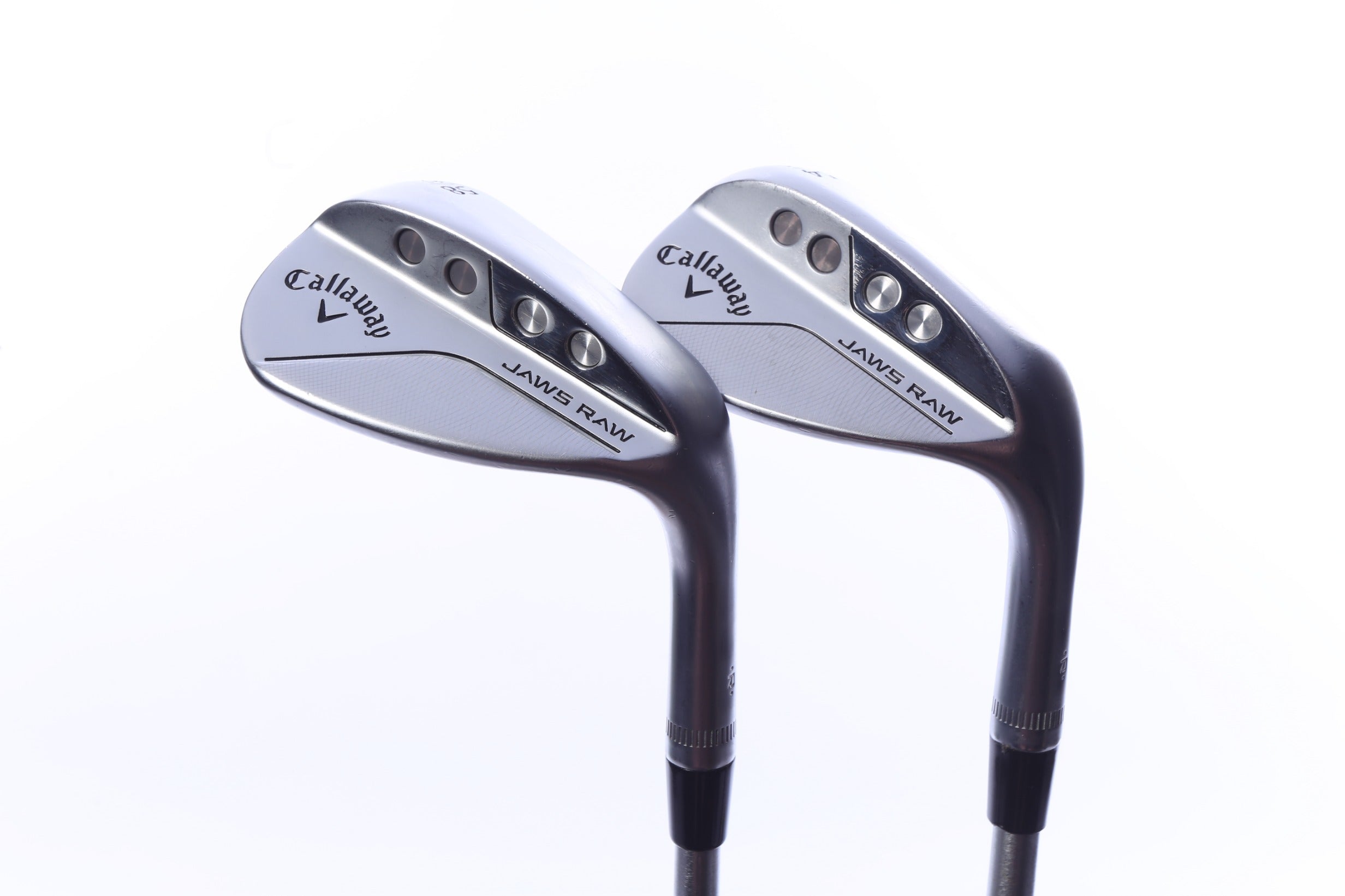 Used Callaway JAWS Raw Chrome Wedge Set - Right-Handed - 54*, 58* - Stiff Flex