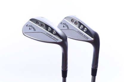 Used Callaway JAWS Raw Chrome Wedge Set - Right-Handed - 54*, 58* - Stiff Flex