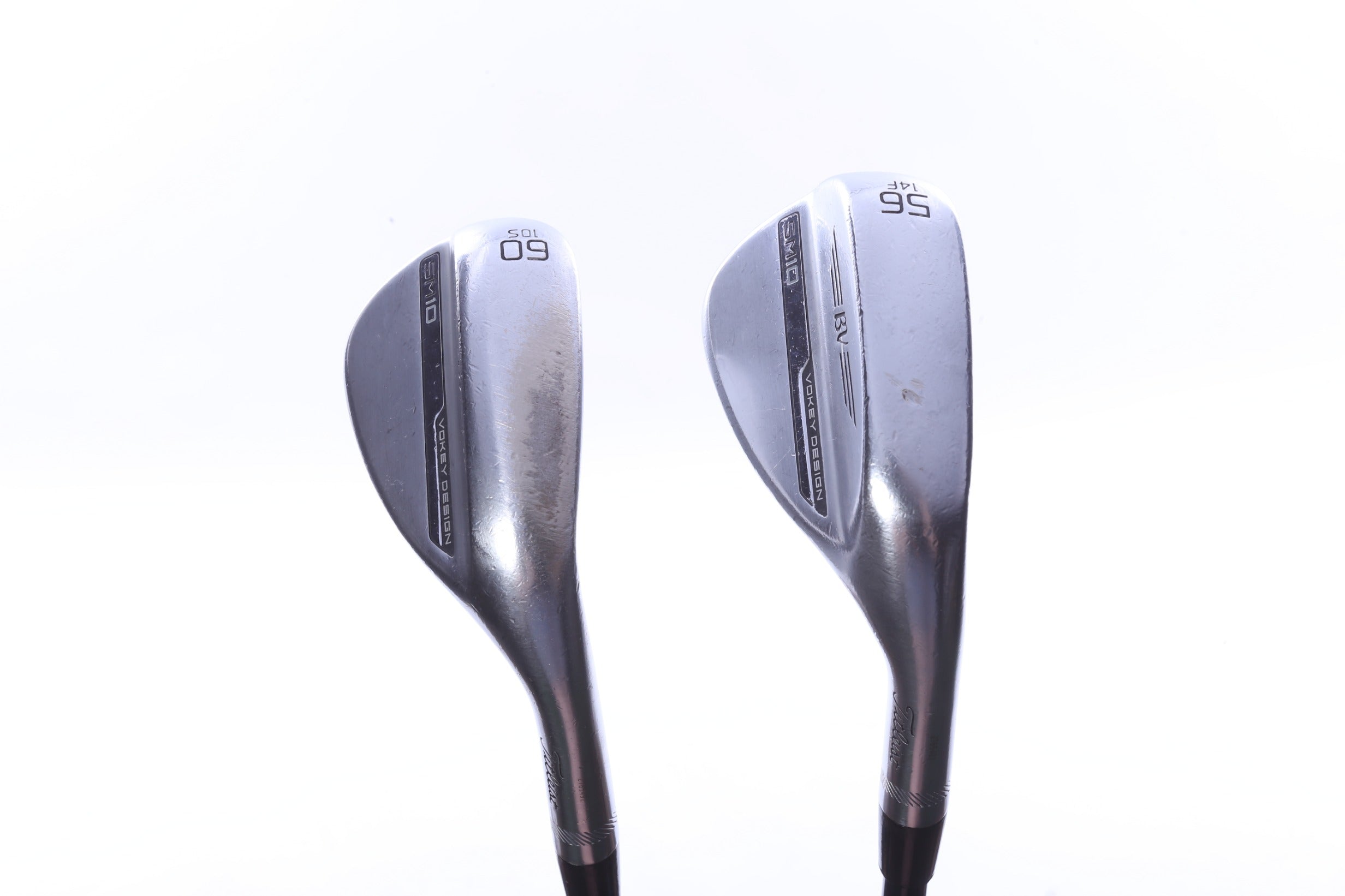 Used Titleist Vokey SM10 Tour Chrome Wedge Set - Right-Handed - 56*, 60* - Regular Flex-Next Round