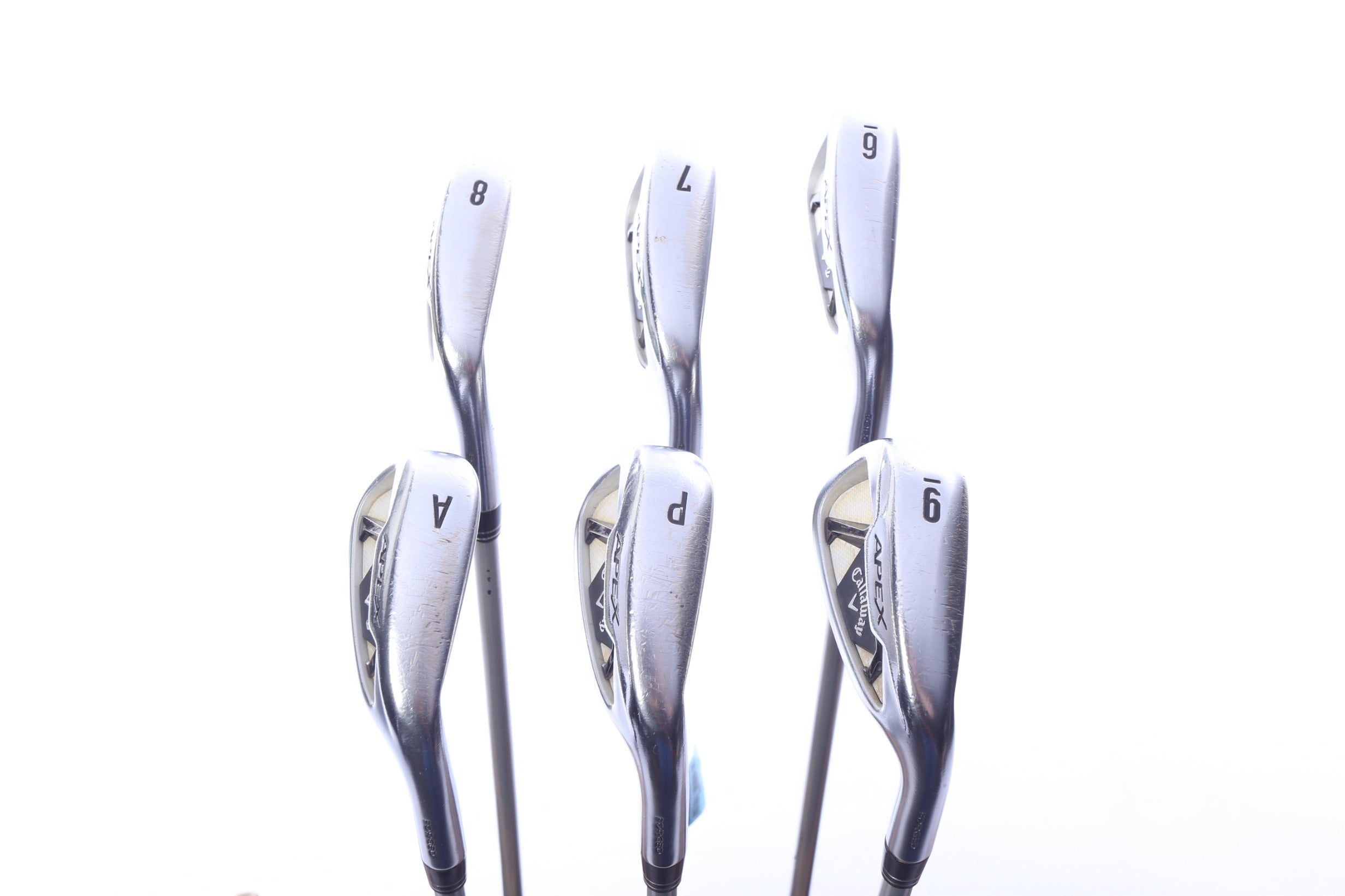 Used Callaway Apex 21 Iron Set - Right-Handed - 6-PW, AW - Seniors Flex