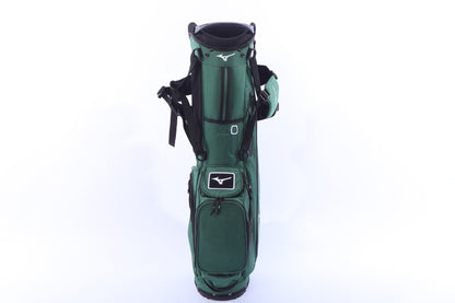Used Mizuno 2025 BR-D3 Green Stand Bag - 4-Way - 5 Pockets - Rain Cover Included