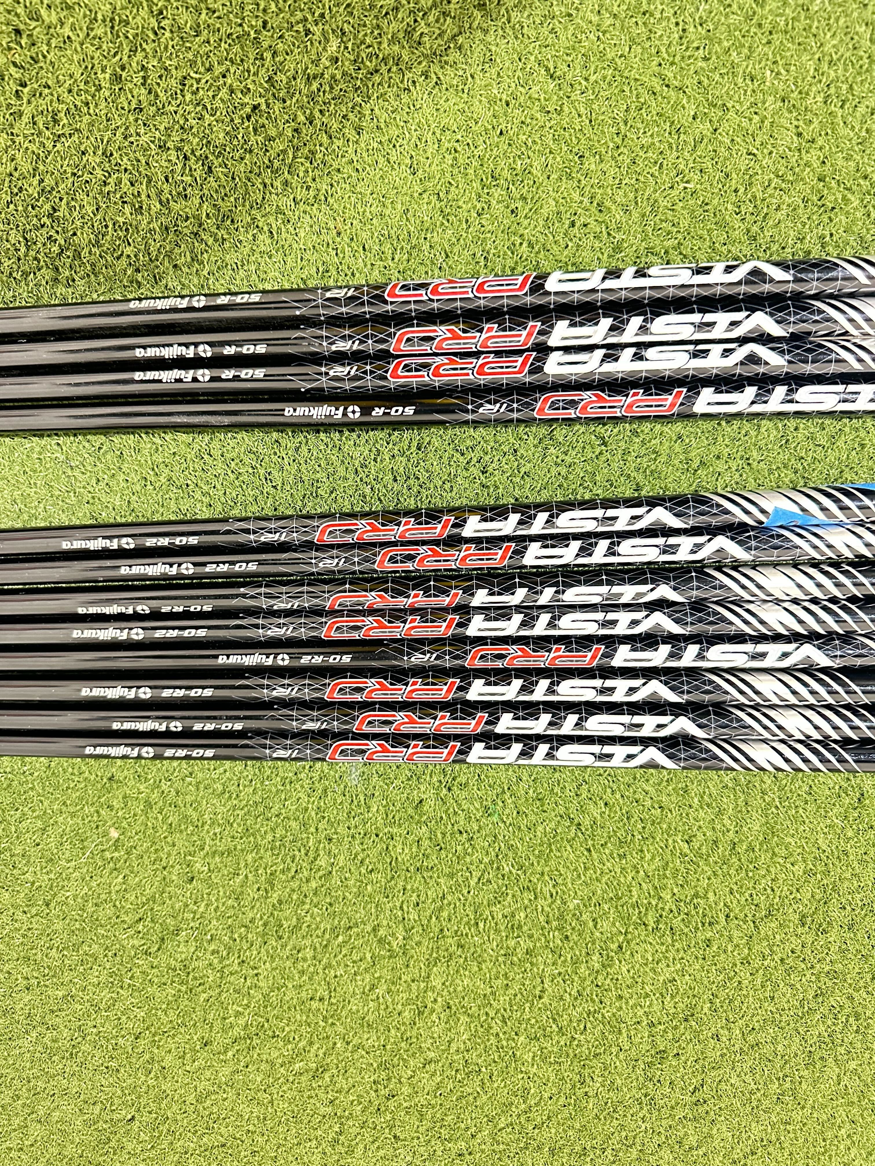 Lot of 12 Premium Golf Shafts - Various Lengths, Flexes, and Brands-Next Round