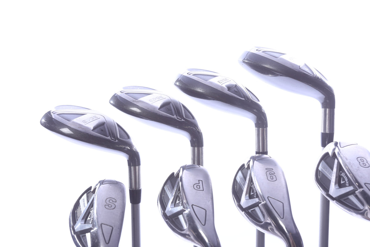 Used Callaway Edge Combo Iron Set - Right-Handed - 4H-7H, 8-PW, SW - Ladies Flex