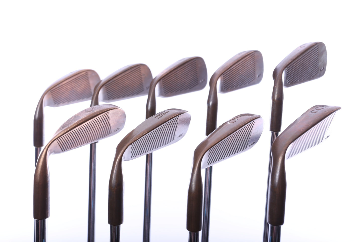 Used Ping Eye 2 Beryllium Copper Iron Set - Right-Handed - 3-PW, SW - Regular Plus Flex-Next Round