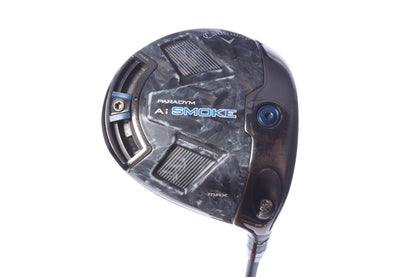Used Callaway Paradym Ai Smoke MAX Driver - 9 Degrees - Stiff Flex Aldila NV Series Green - Right-Handed