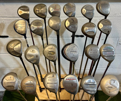 Wholesale Lot of 40 Golf Clubs - Assorted Fairway Woods - RH/LH - Mixed Flexes-Next Round