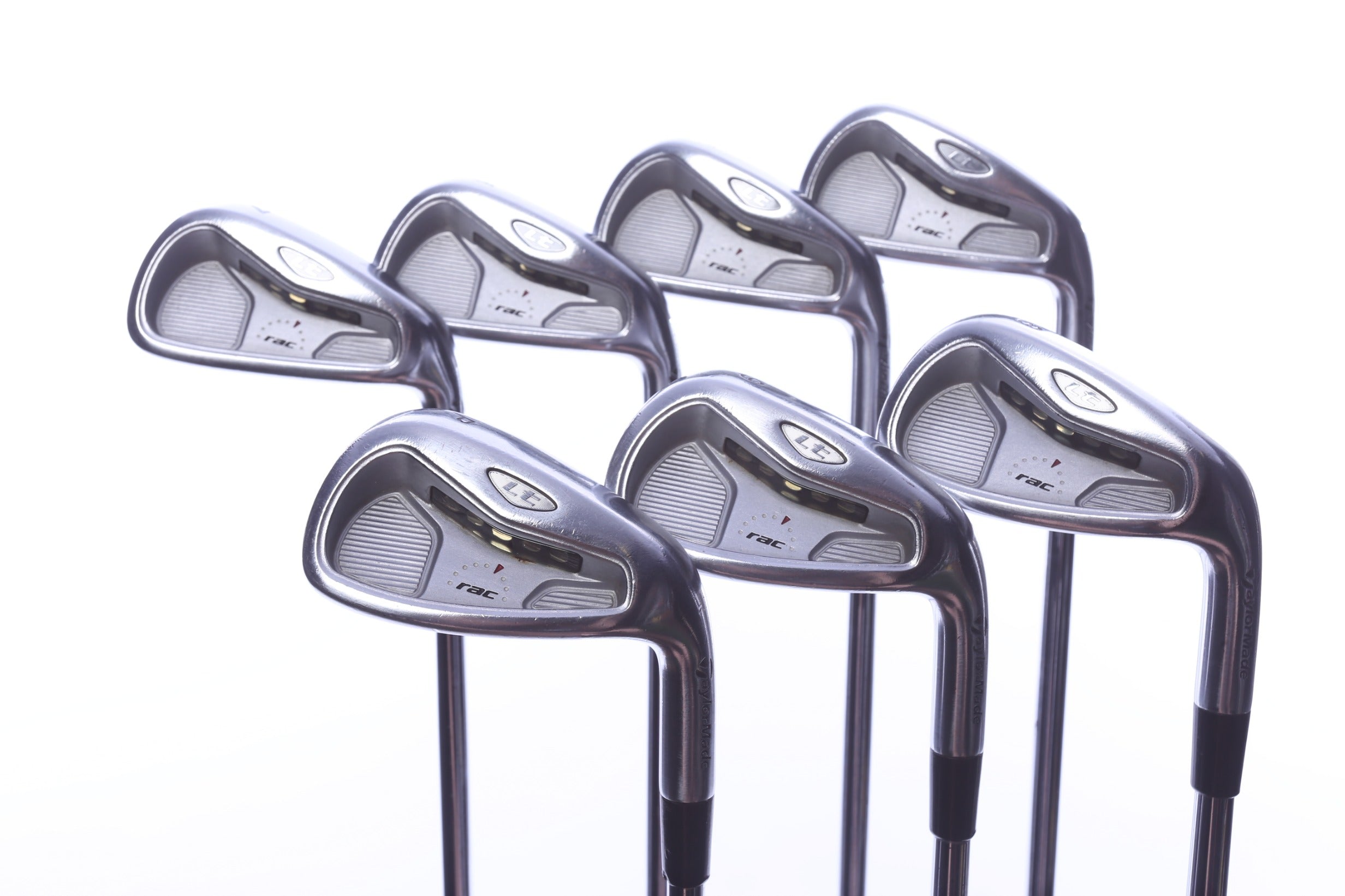 Used TaylorMade rac LT 2005 Iron Set - Right-Handed - 4-PW - Stiff Flex