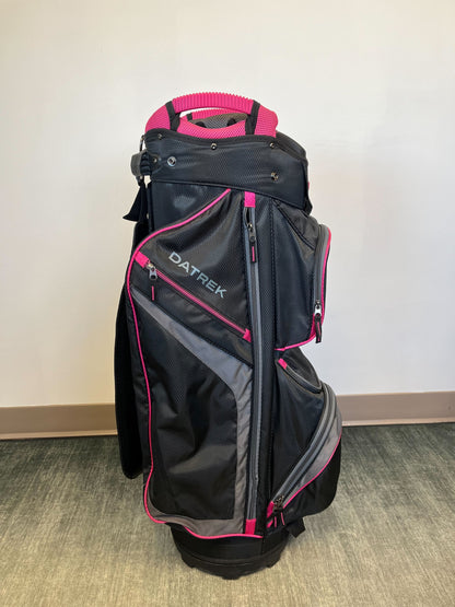 Datrek Women's Cart Bag Black/Pink with Strap and Rain Cover-Next Round