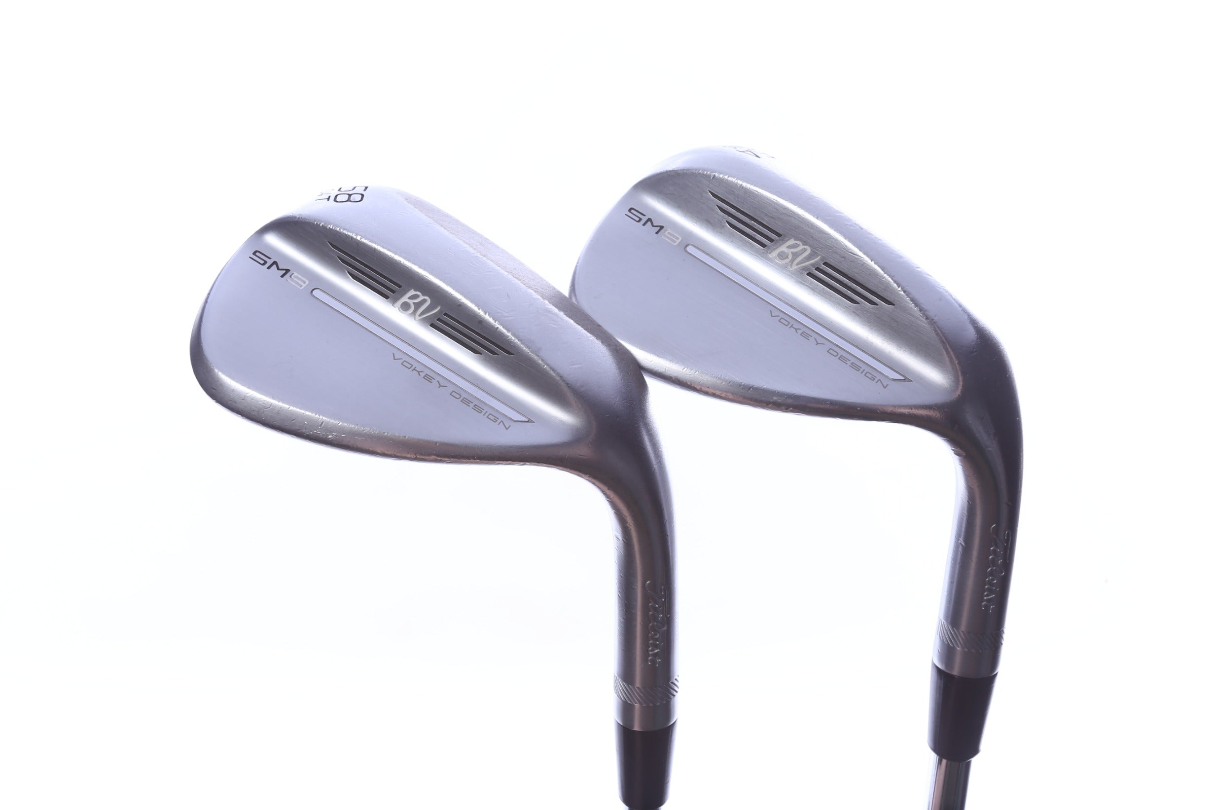 Used Titleist Vokey SM9 Tour Chrome Wedge Set - Right-Handed - 54*, 58* - Wedge Flex-Next Round