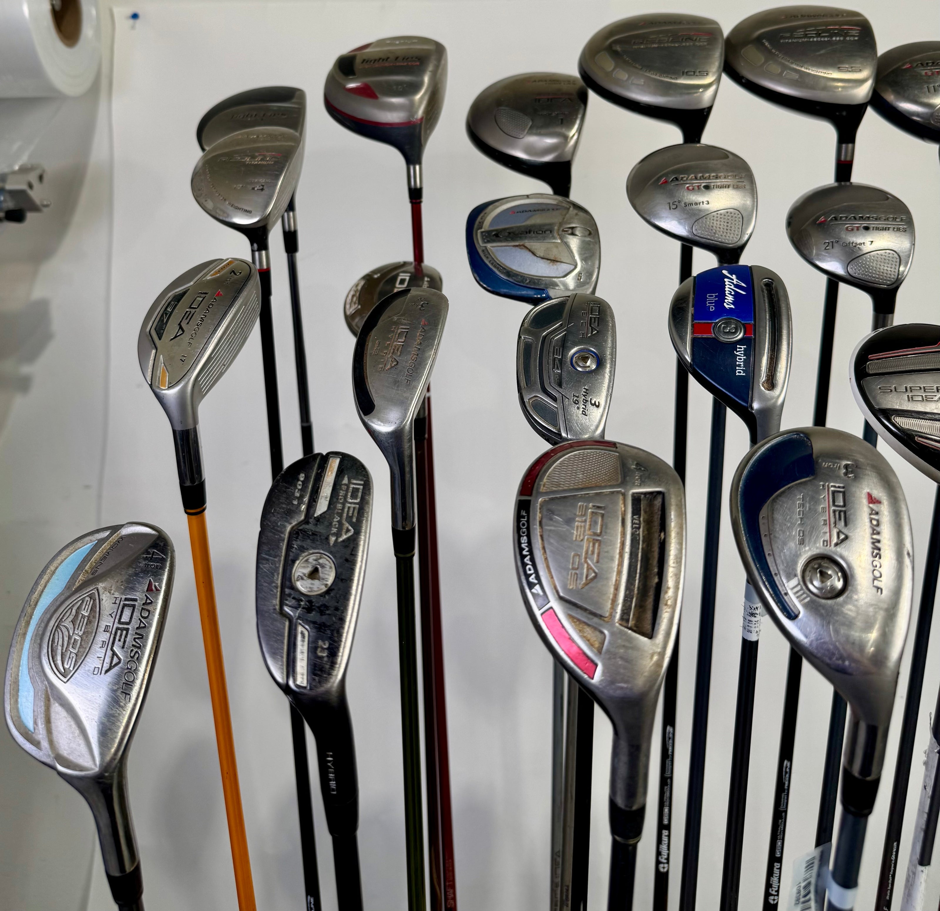 Wholesale Lot of 24 Adams Drivers, Fairway Woods, And Hybrids-Next Round