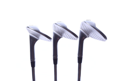 Used Callaway JAWS Raw Chrome Wedge Set - Right-Handed - 52*, 56*, 60* - Wedge Flex
