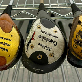 Wholesale Lot of 25 Golf Clubs - Assorted Persimmon Fairway Woods and Drivers-Next Round