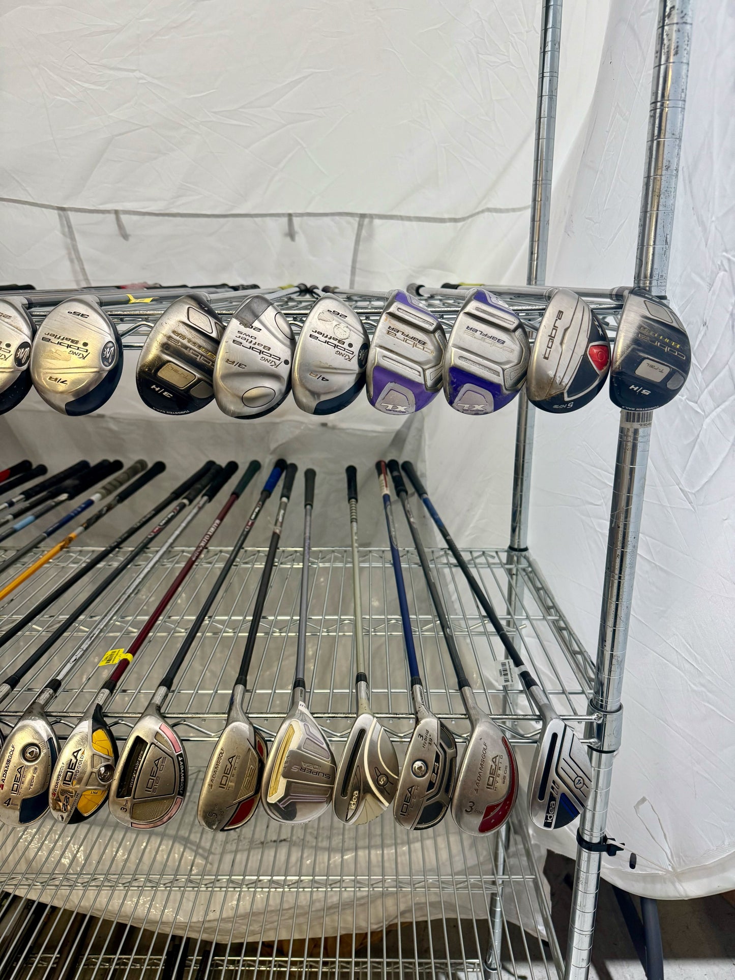 Wholesale Lot of 40 Golf Clubs - Cobra & Adams Hybrids-Next Round