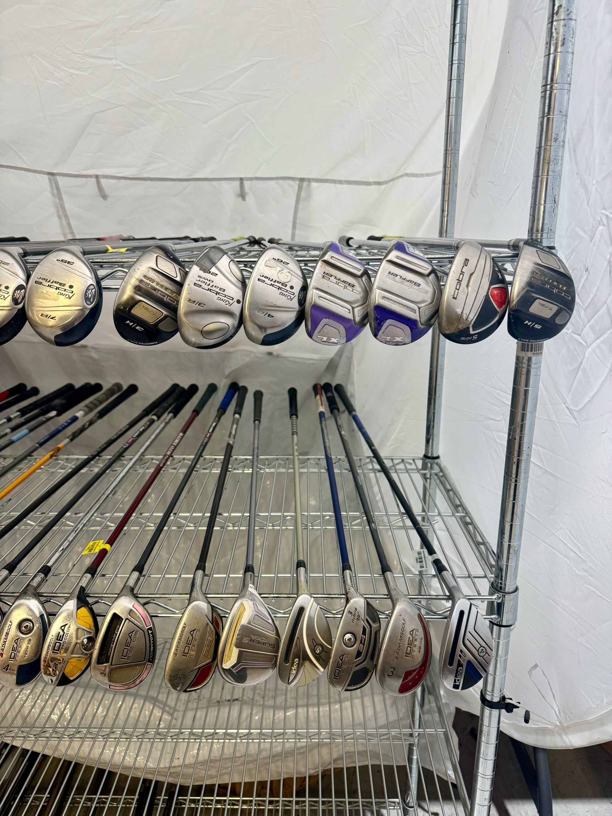 Wholesale Lot of 40 Golf Clubs - Cobra & Adams Hybrids-Next Round