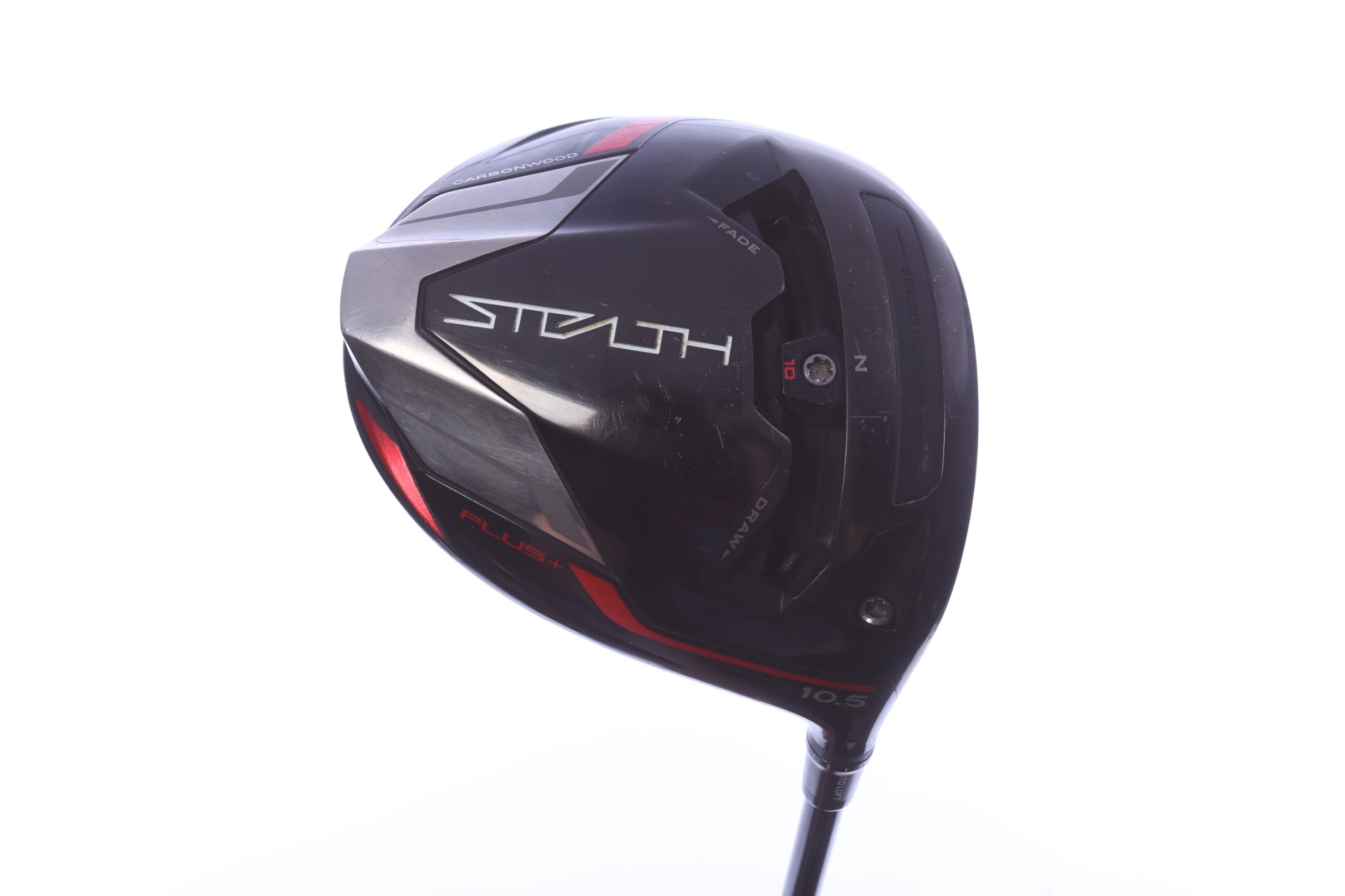 Used TaylorMade STEALTH PLUS Driver - 10.5 Degrees - Stiff Flex Project X HZRDUS SMOKE Red RDX - Right-Handed