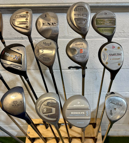 Wholesale Lot of 40 Golf Clubs - Assorted Fairway Woods - RH/LH - Mixed Flexes-Next Round
