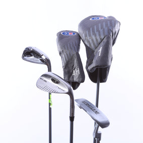 Used Us Kids Golf U/L 48 Grey/Teal Kids Set - Right-Handed - 1W, 4H, 7i, SW(56*), Putter - Youth Flex-Next Round