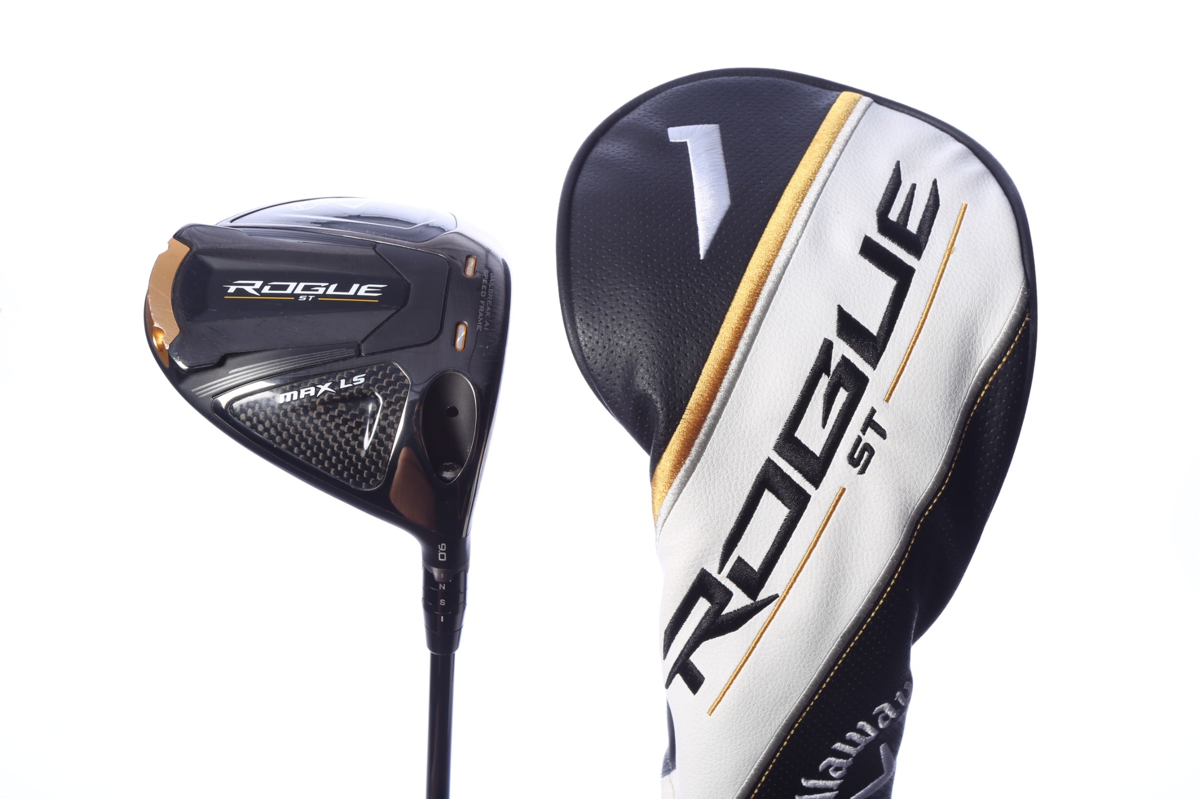 Used Callaway Rogue ST MAX LS Driver - 9 Degrees - Stiff Flex Mitsubishi Tensei AV Series White - Right-Handed