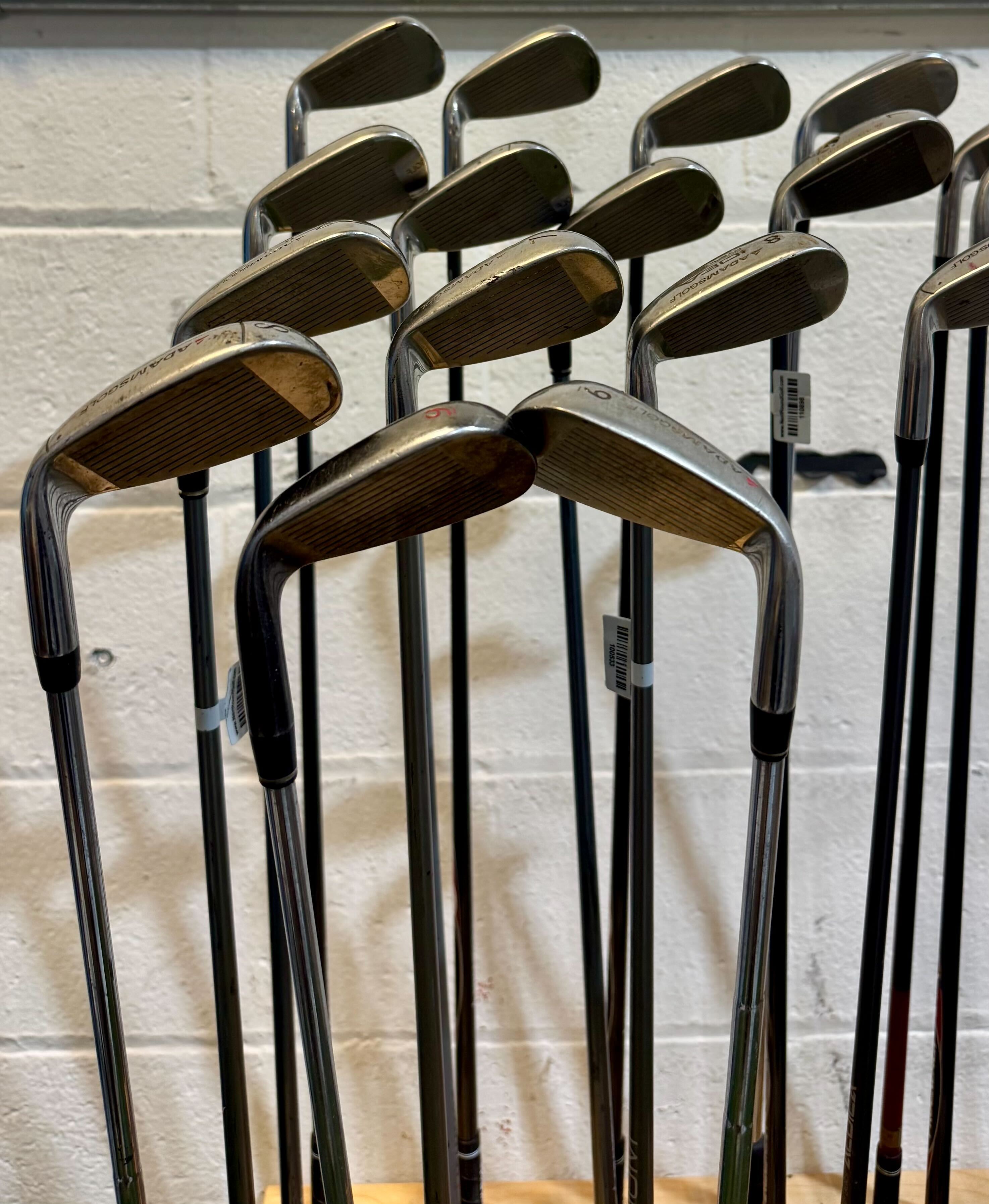 Wholesale Lot of 45 Golf Clubs - Adams Single Irons - RH/LH - Mixed Flexes-Next Round